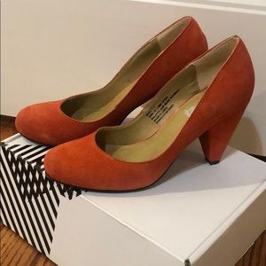 Urban Outfitters red kitten heels , size 7.5
